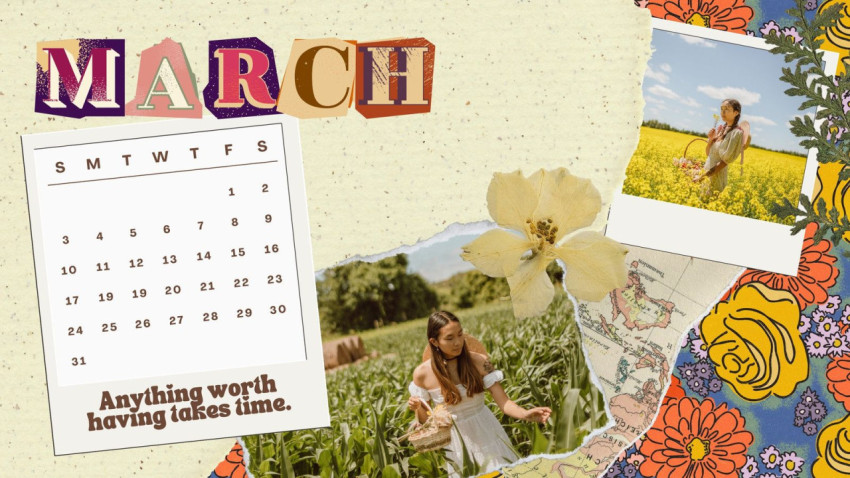 March 2025 Calendar Wallpapers